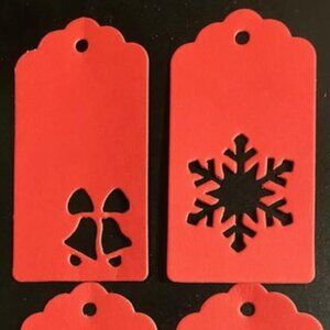 60 new punch out Gift tags
